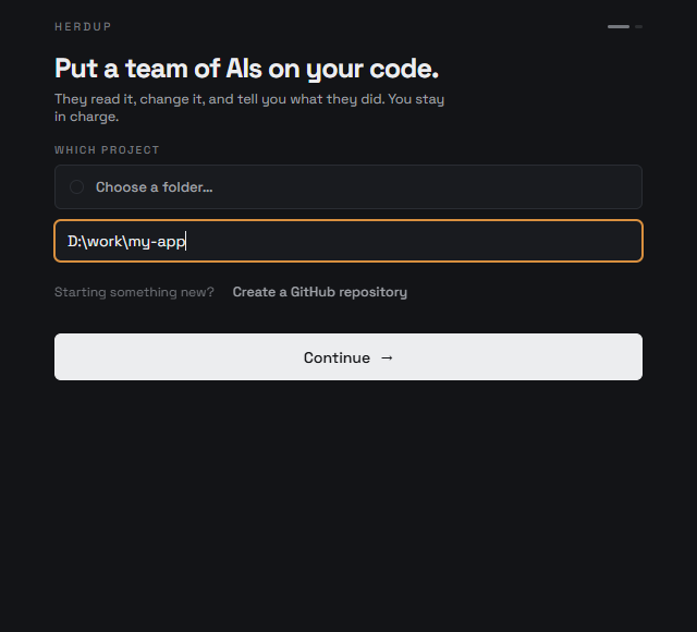 herdup asking which project to work on